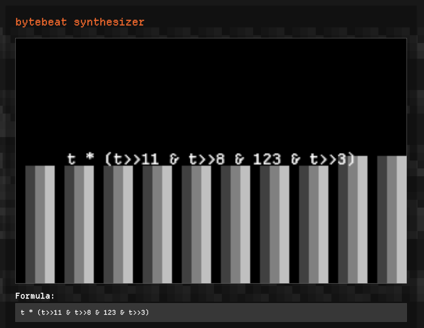 bytebeatSynthesizer