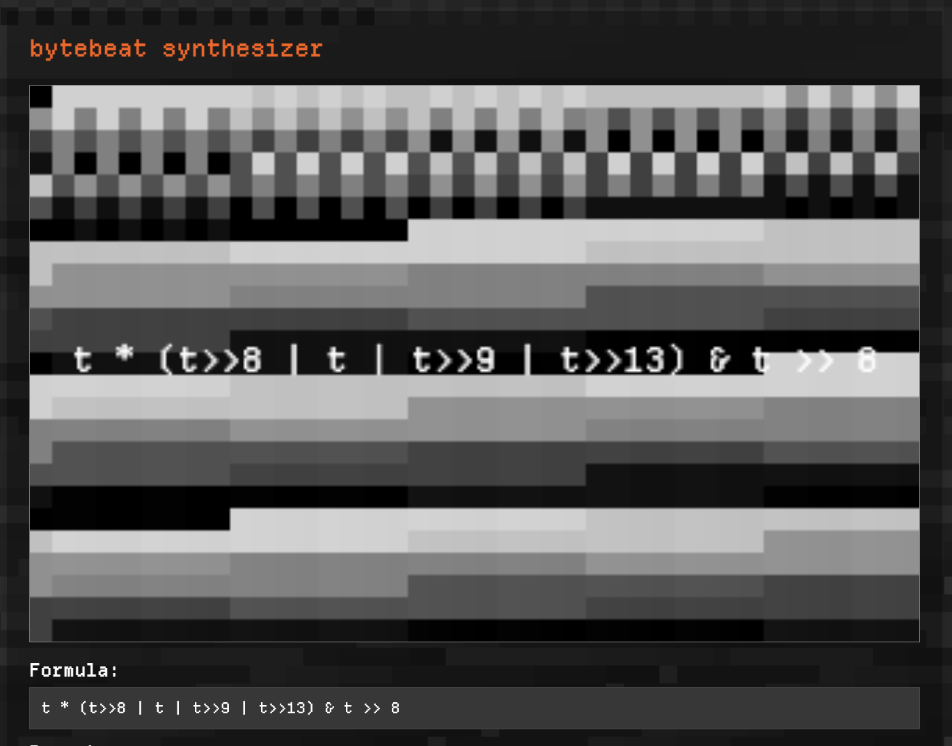 bytebeatSynthesizer